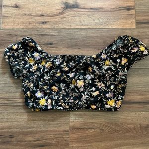 Off shoulder crop top